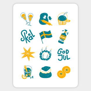 Swedish Winter Holidays Sticker